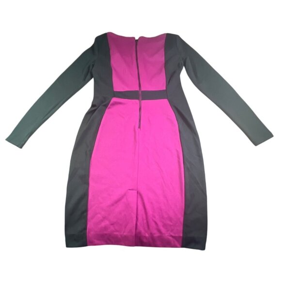 Narciso Rodriguez For Design Nation XS Colorblock Dress Mulberry/Black - Picture 8 of 8